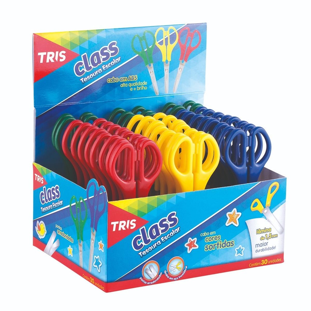 TRIS - Tijera escolar 13cm colores surtidos Classic