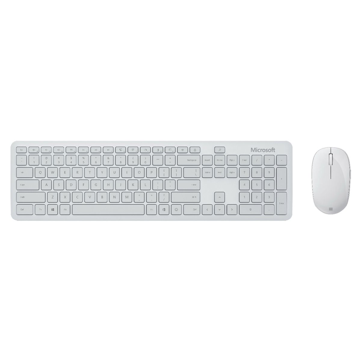 MICROSOFT - Kit Teclado y Mouse Microsoft Inalámbrico Bluetooth Blanco MICROSOFT