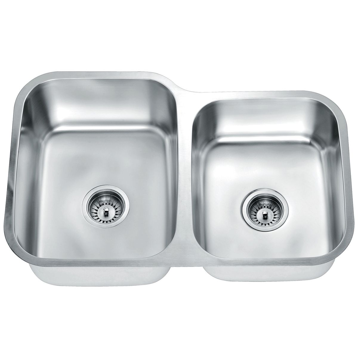 UNITEX - Lavaplatos Doble empotrado y bajo cubierta (802 x 520 x 230 mm) ES301816R