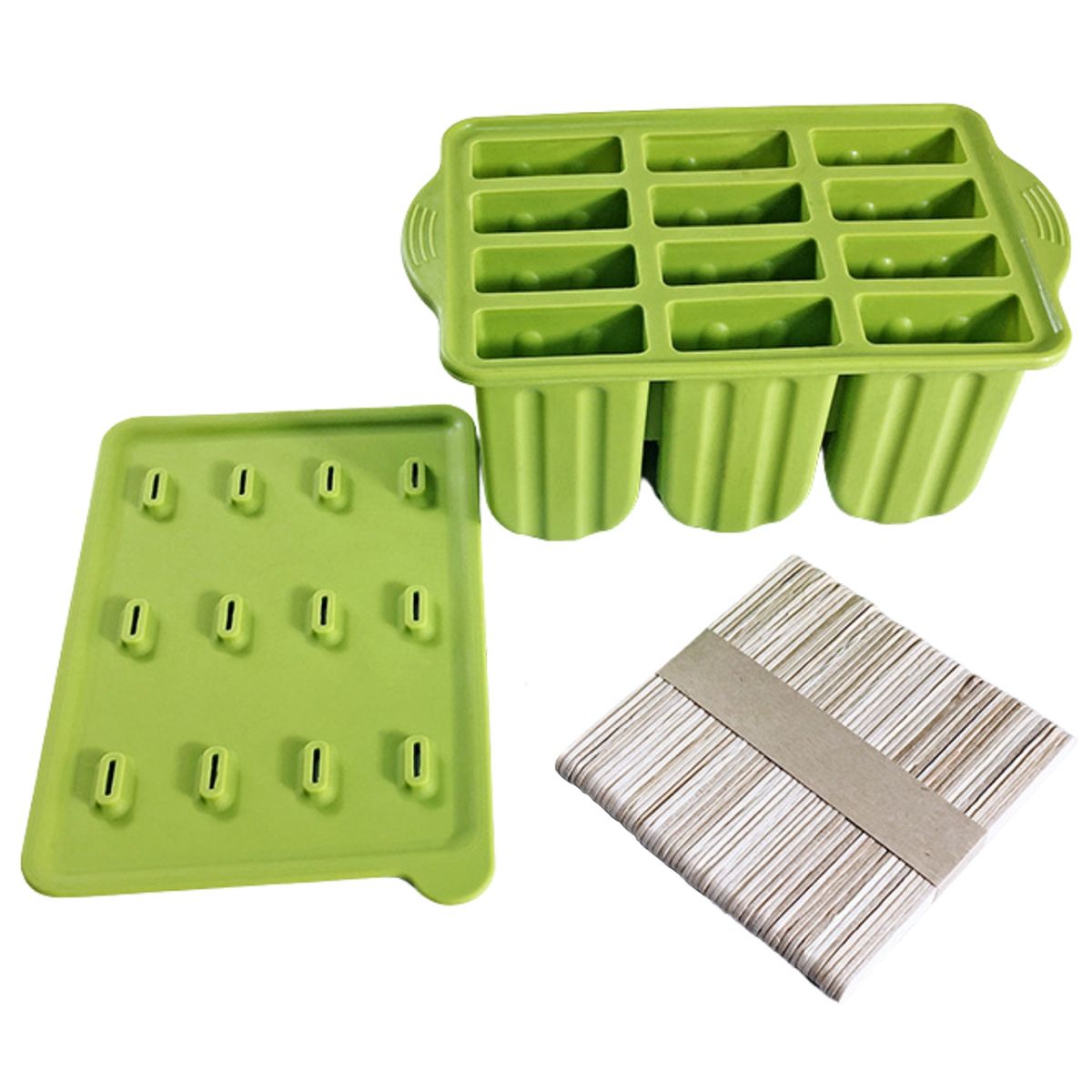 CRUSEC - Molde Silicona De Helados Paleta  Accesorios Preparación