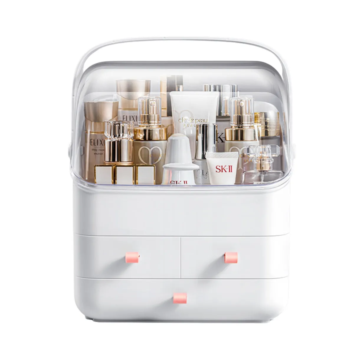 CRUSEC - Caja Mostrador Portátil Organizador De Maquillaje Multiuso