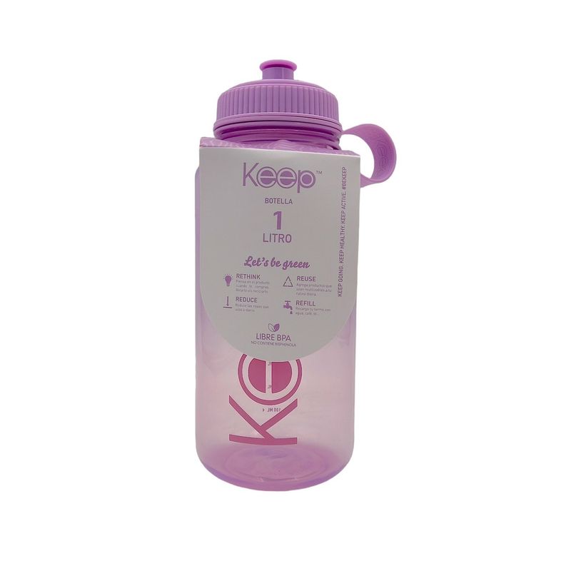 KEEP - Botella para Agua Lila 1 Litro Keep