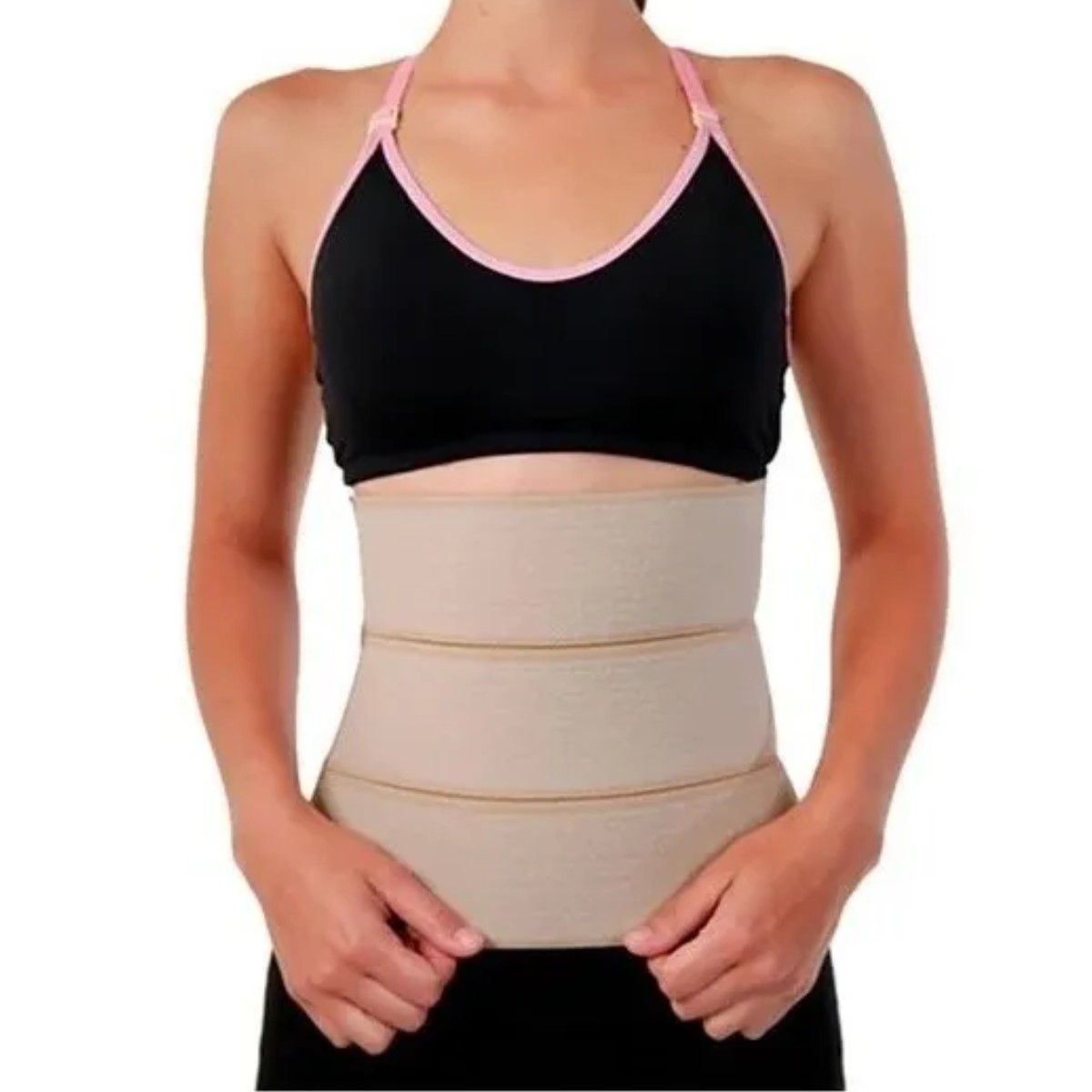 GENERICO - Faja Post-operatorio ó Post-parto 3 Bandas Color Beige T/S