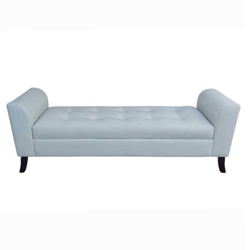 GENERICO - Banqueta Baúl Roma Color Crudo Tamaño King 170x45x60cm