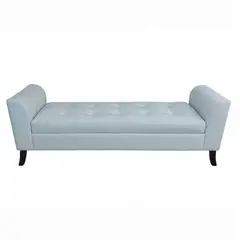 GENERICO - Banqueta Baúl Roma Color Crudo Tamaño King 170x45x60cm