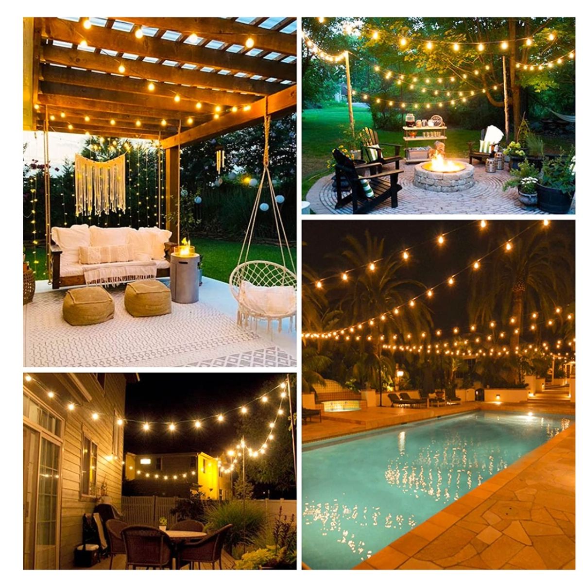 GENERICO - GUIRNALDA CON PANEL SOLAR Y CARGA USB 5 METROS