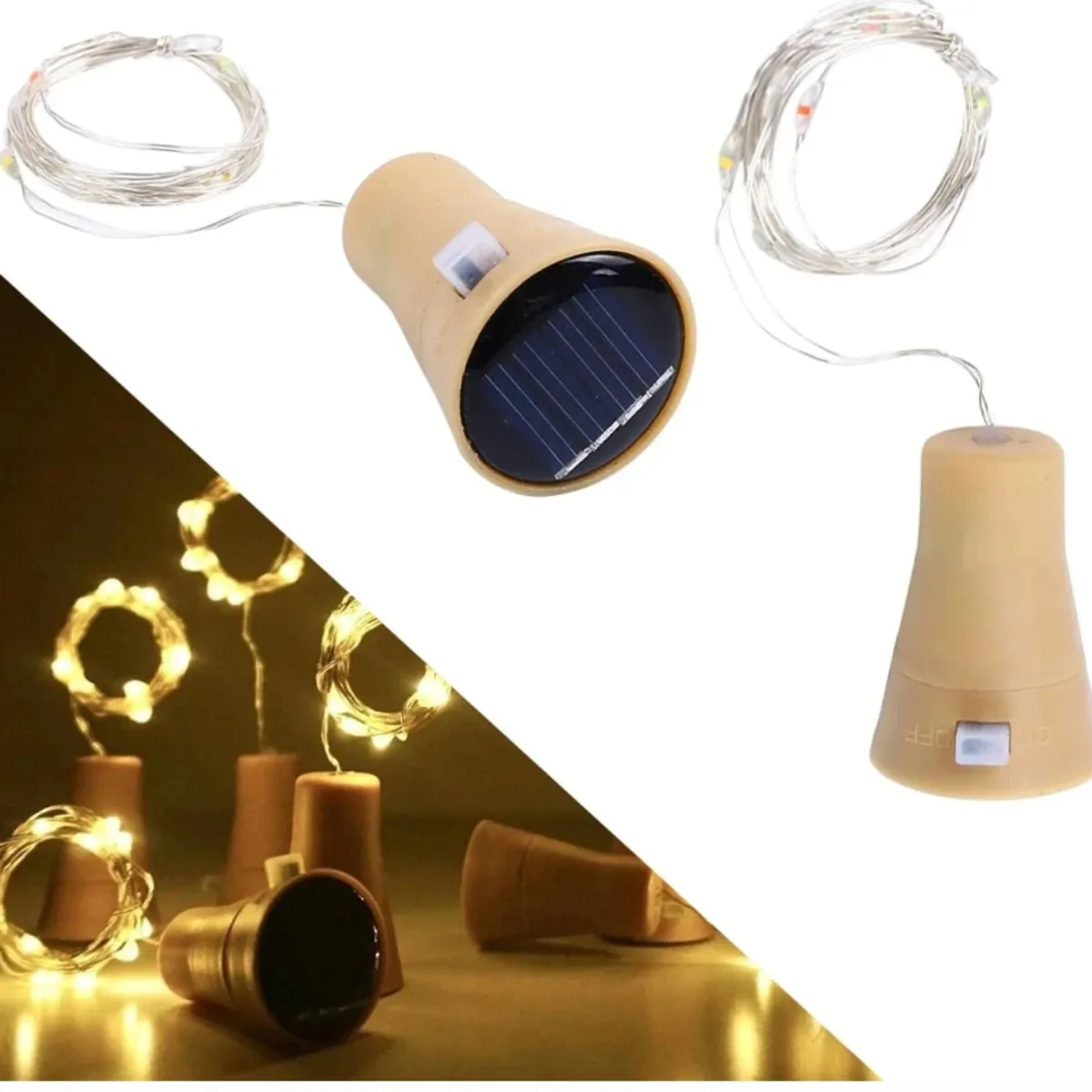 GENERICO - CORCHOS LED EN LUZ HADA SOLAR