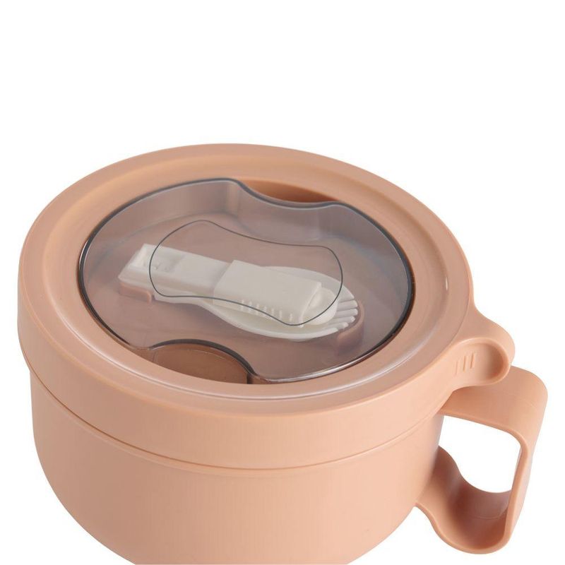 URBAN PRODUCTS - CONTENEDOR DE COMIDA CON CUCHARA ROSADO URBAN PRODUCTS