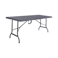 Mesa Plegable Rectangular 180 cm Gris