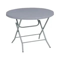NORTHWEST - Mesa Plegable Redonda 81x74 Cms Gris