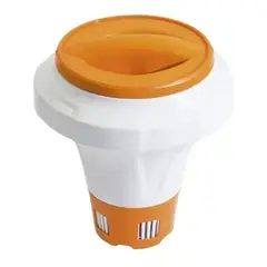 BESTWAY - Porta Cloro Flotante Con Guantes Silicona