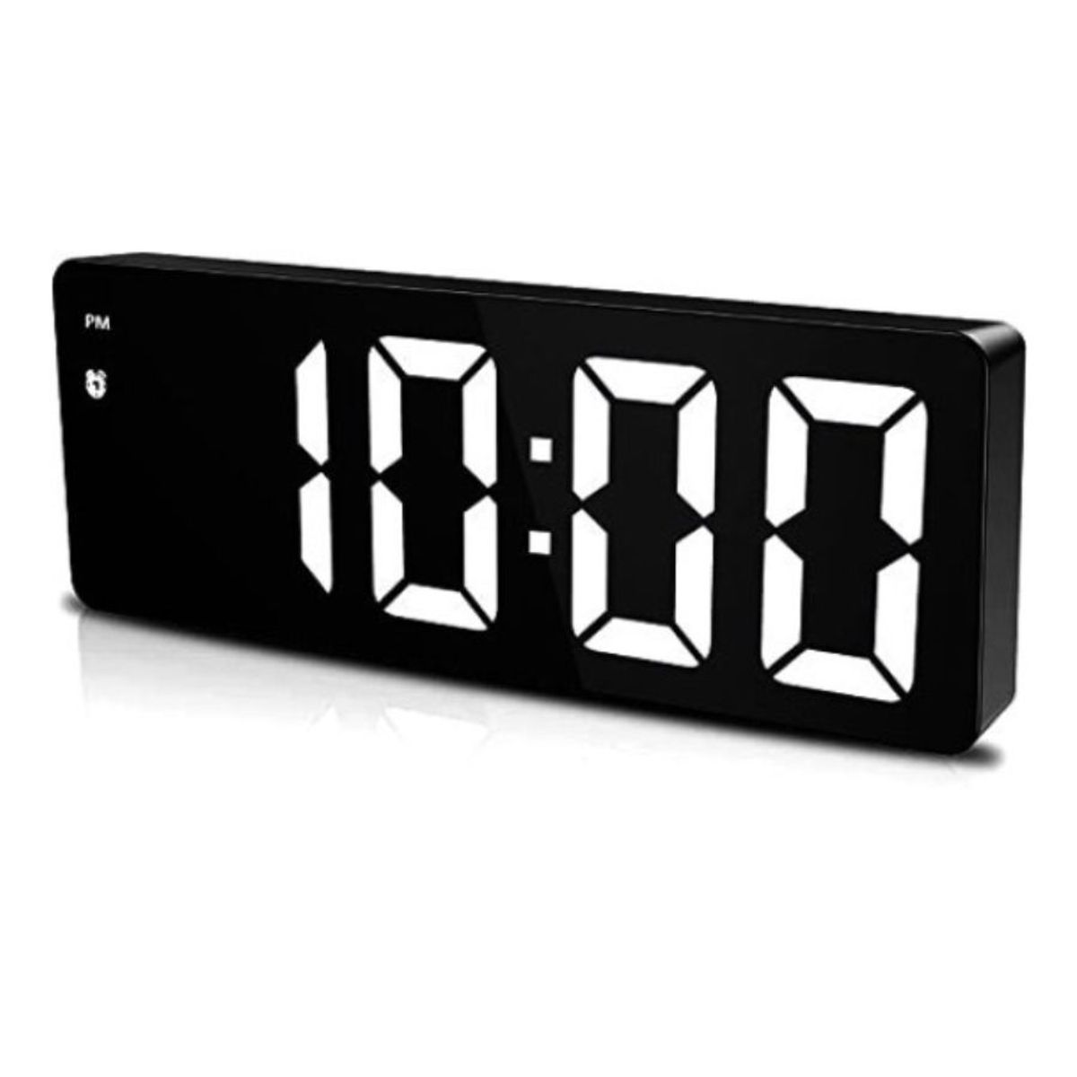GENERICO - Reloj Despertador Digital Luz Blanca