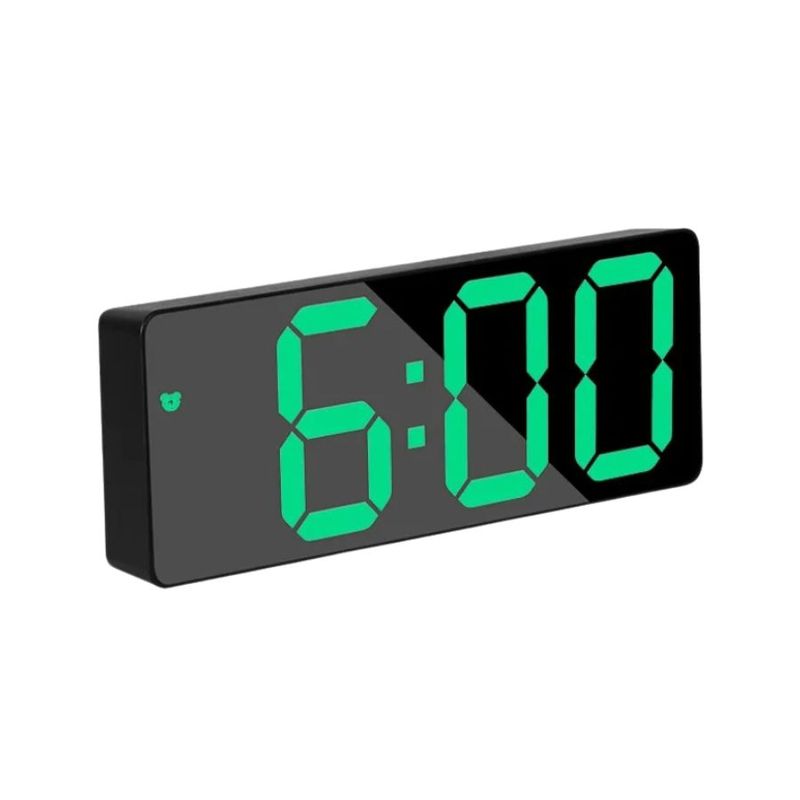 GENERICO - Reloj Despertador Digital Luz Verde