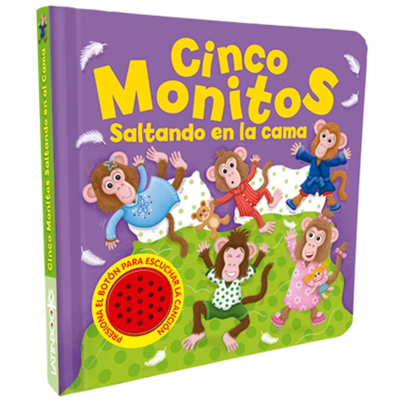 LATINBOOKS - Cinco Monitos Saltando en la cama - Canciones del Jardín LATINBOOKS
