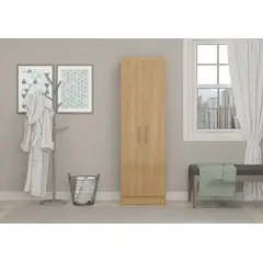 GENERICO - Mueble Multiuso 52x32x170 cm Cocina - Baño CAFE