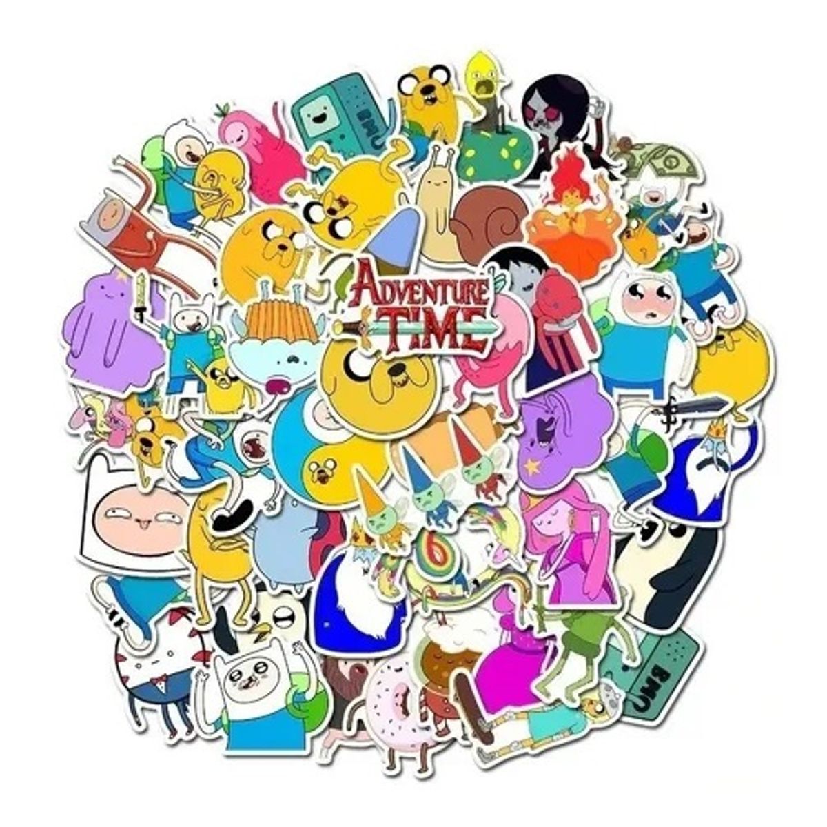 GARSIL - 50 Stickers Hora de Aventura - Adventure Time Etiquetas Autoadhesivas