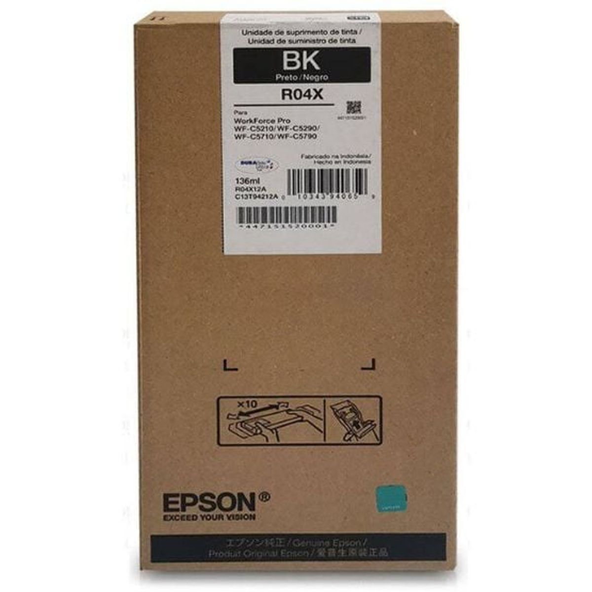 EPSON - Bolsa de tinta T942 R04X Negro