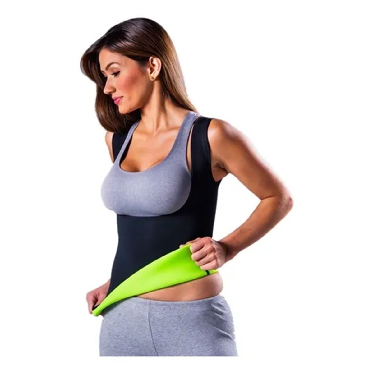 SDFIT - Polera Redu Mujer Tela Verde