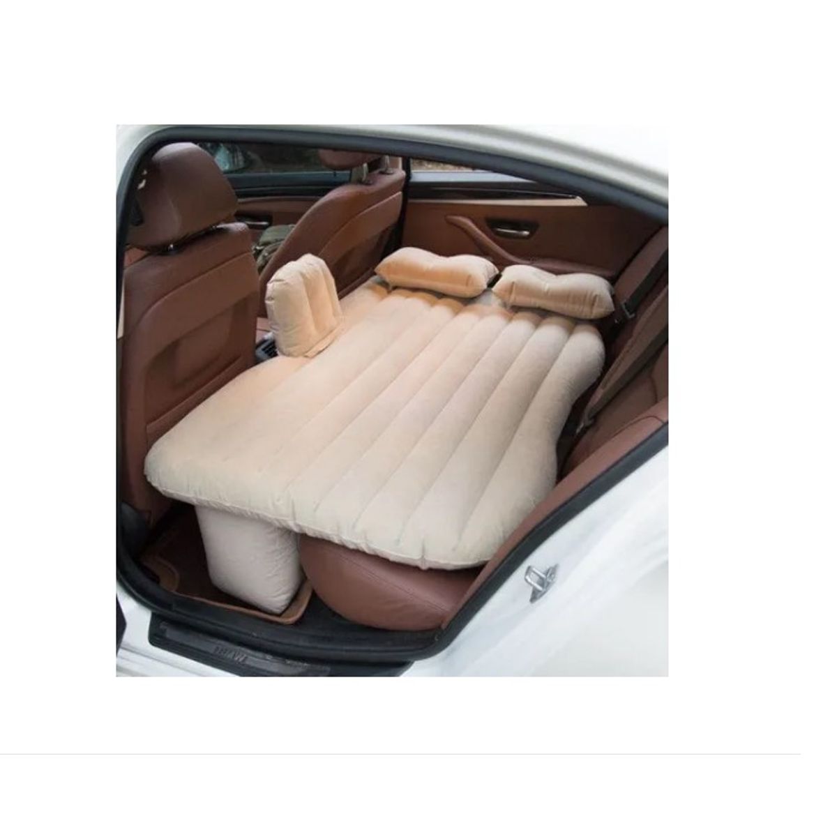 OFERTABKN - Colchon Inflable Con Compresor 12v Y 2 Almohadas Para Auto