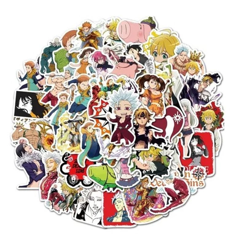 GARSIL - 50 Stickers Seven Deadly Sins - Etiquetas Autoadhesivas