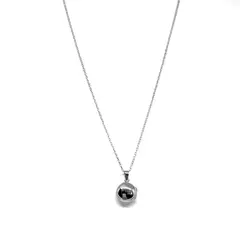 ANDREA COGGIOLA JOYAS - Collar Guardapelo Redondo 45cm Plata Fina 925