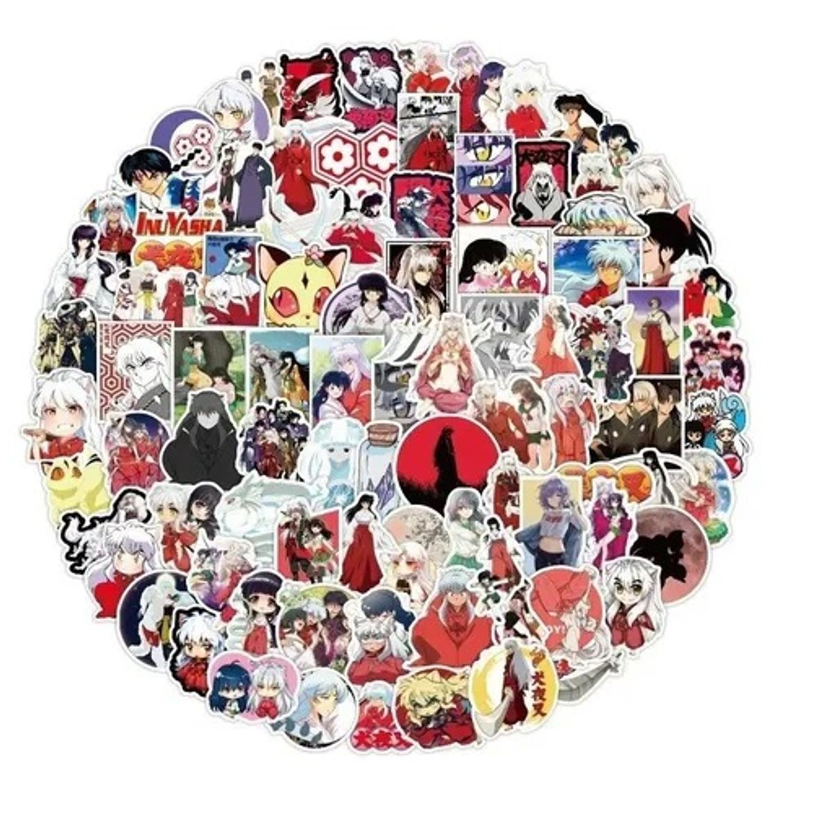GARSIL - 50 Stickers Inuyasha - Etiquetas Autoadhesivas