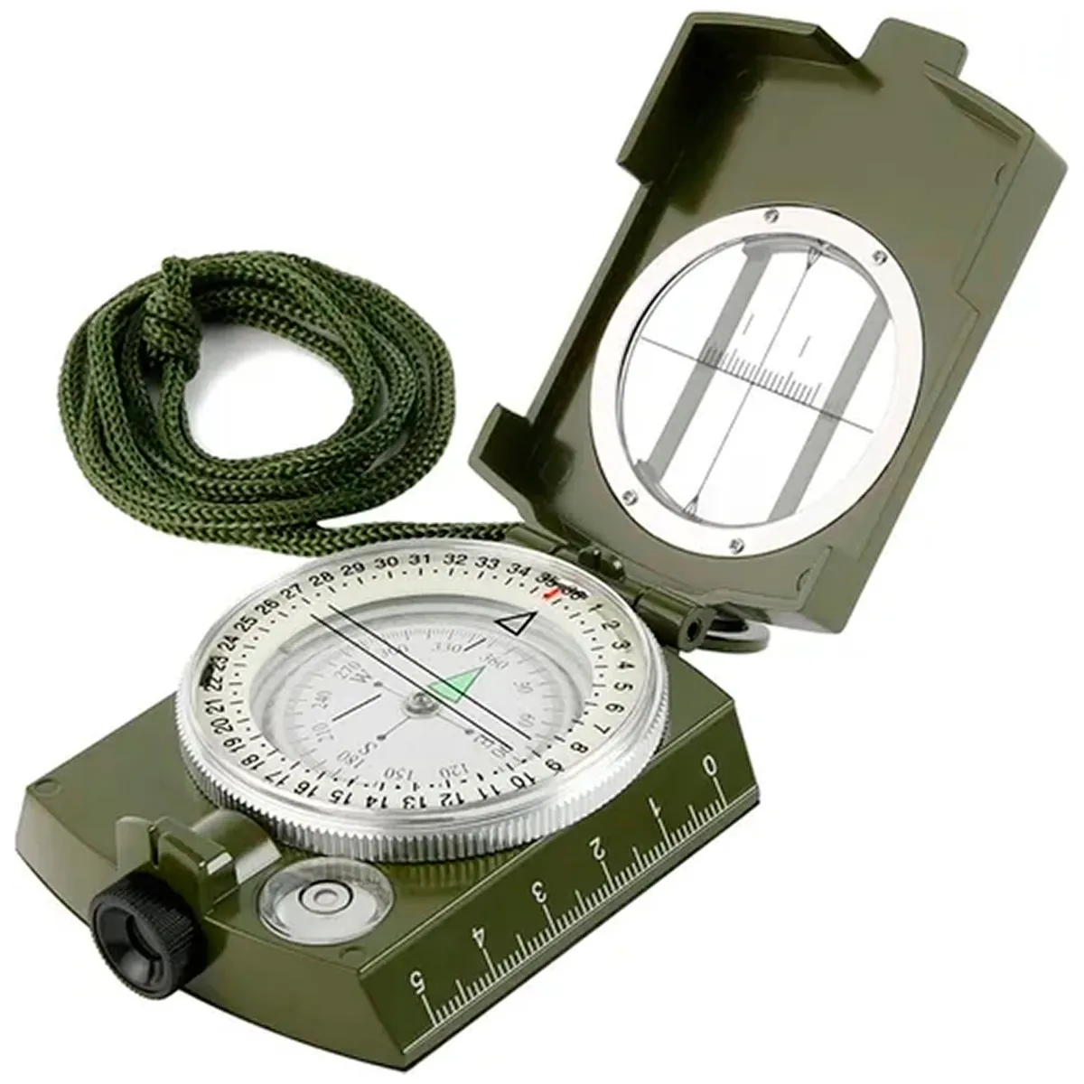 ESHOPANGIE - Brújula Militar Luminosa Multifunción Con Inclinómetro Ip65