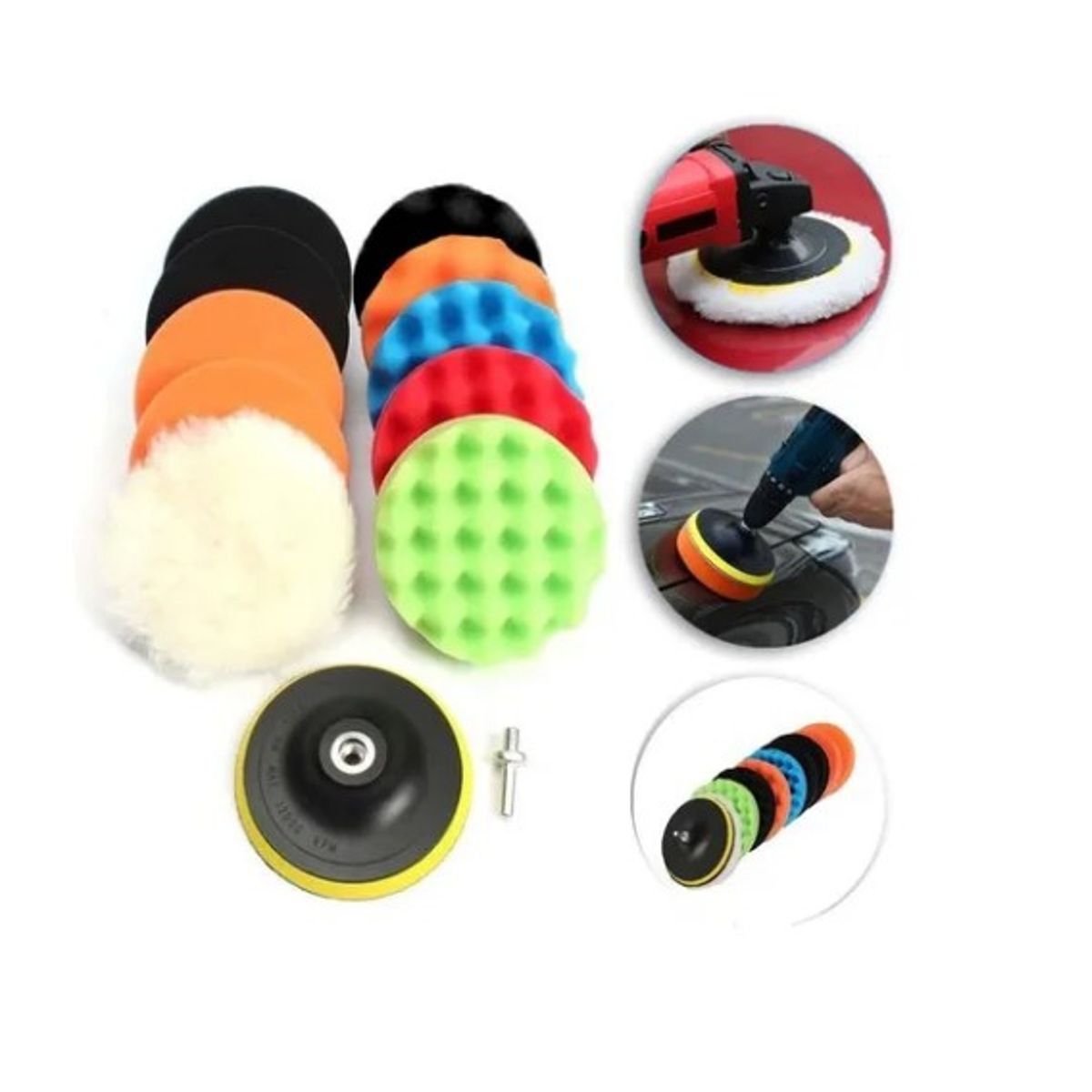 OFERTABKN - Kit De 10 Piezas Pulir Esponjas Almohadillas Para Auto