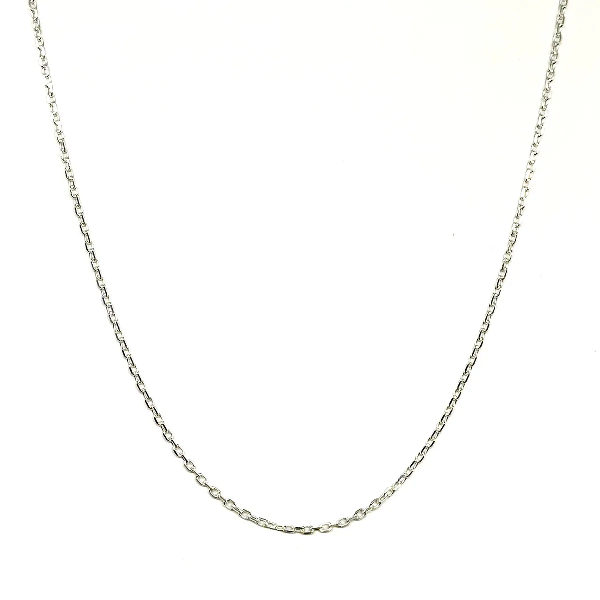 COGGIOLA - Cadena Eslabón 3x2mm Limada 50cm Plata Fina 925