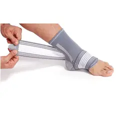 GENERICO - Tobillera De Compresión Ajustable Con Banda Elástica GRIS