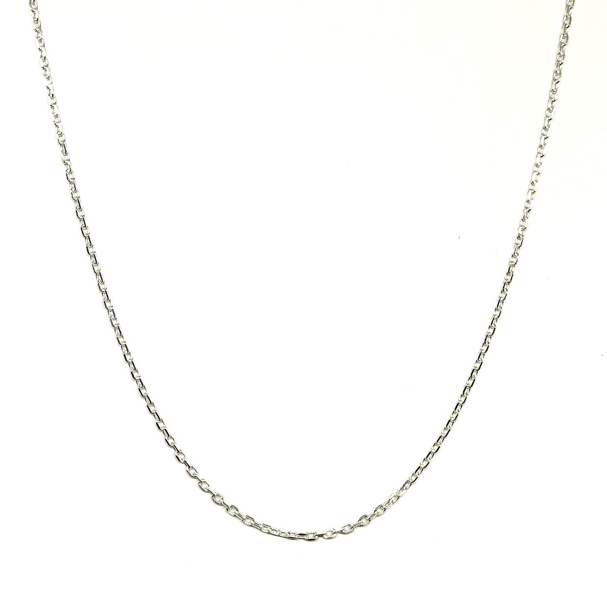 COGGIOLA - Cadena Eslabón 2x1mm Limada 45cm Plata Fina 925