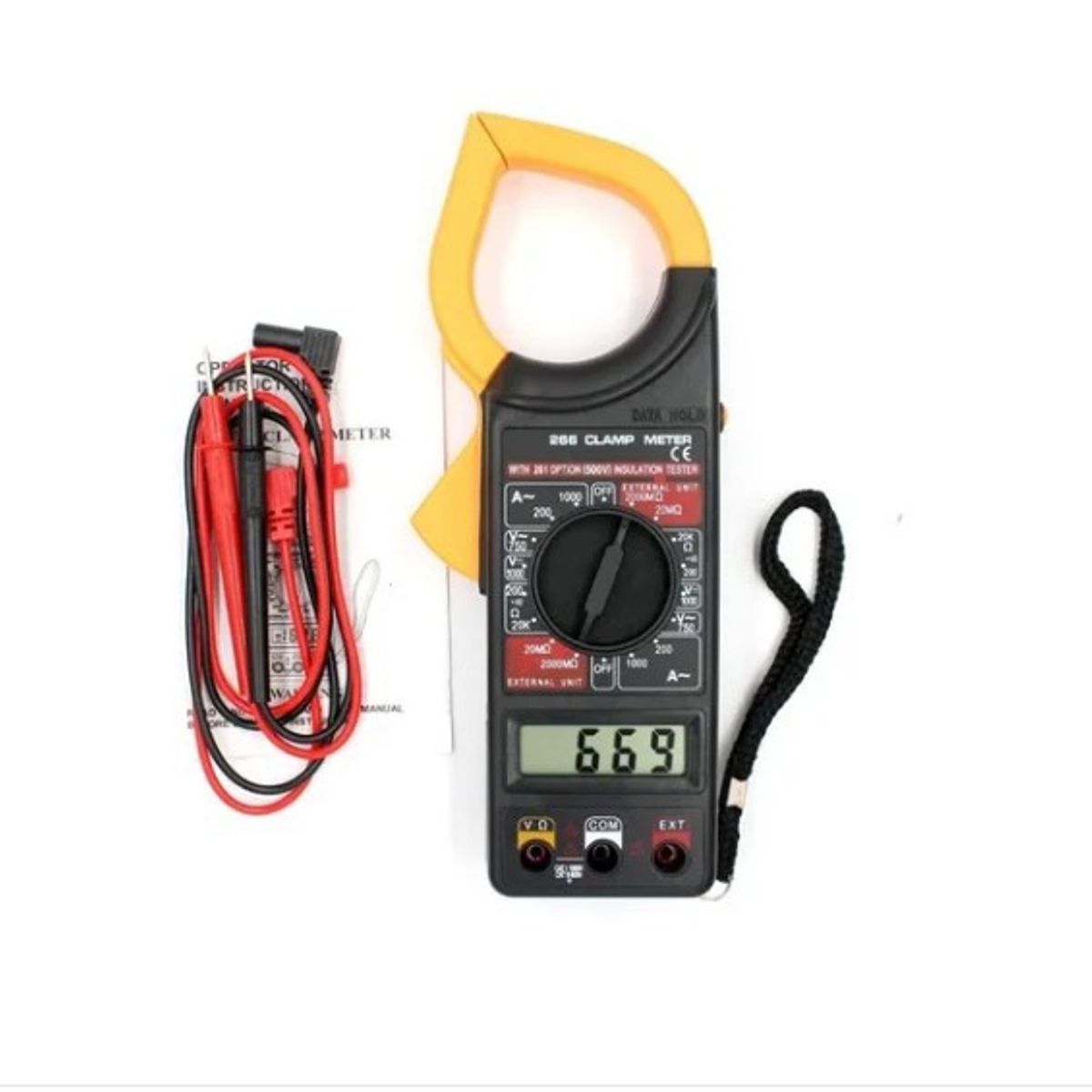 OFERTABKN - Multitester Digital De Tenaza Serie Dt-266 Amperimetro