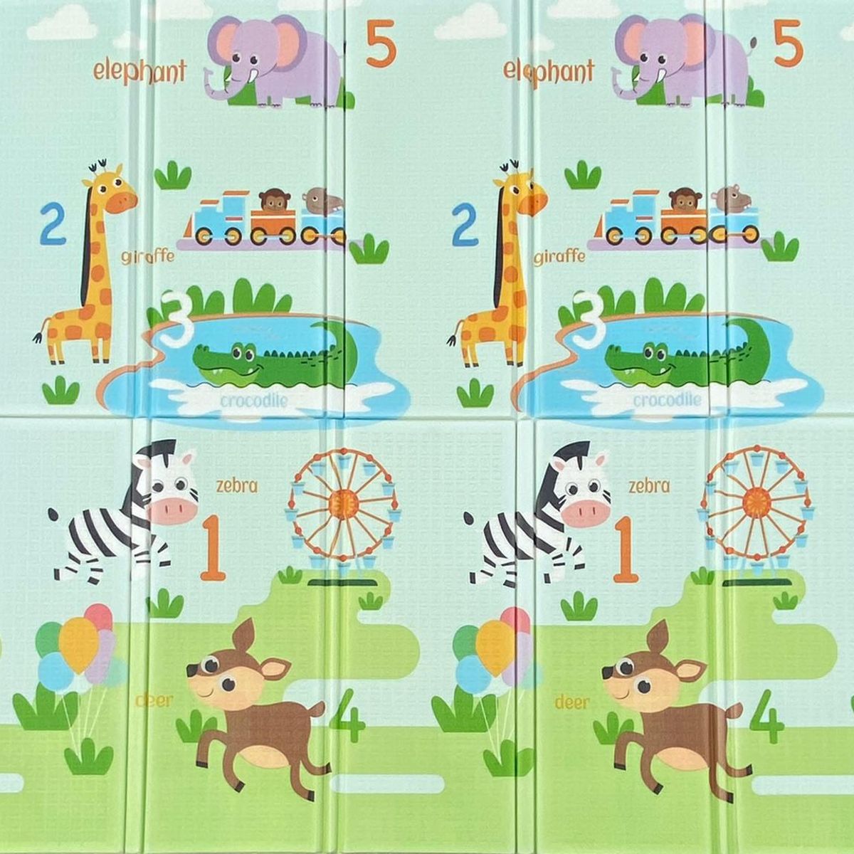 BEBECO - Alfombra Mat Bebe Antigolpe de 197x177 cms Zoo Bebeco