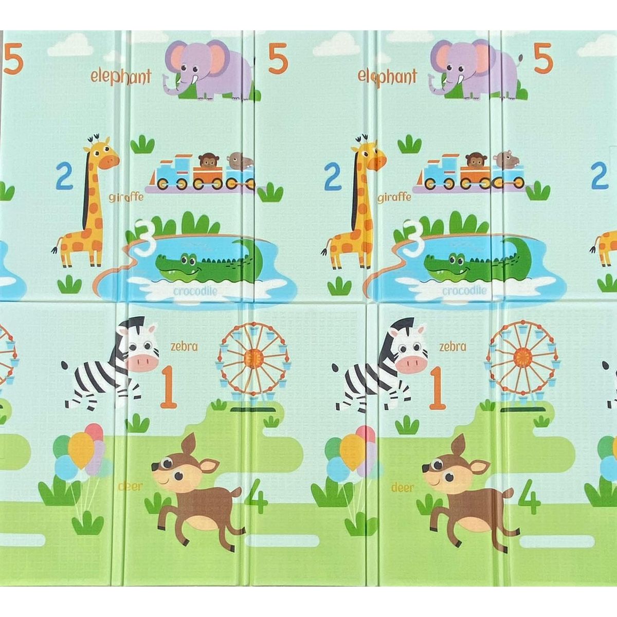 BEBECO - Alfombra Mat Bebe Antigolpe de 197x177 cms Zoo Bebeco