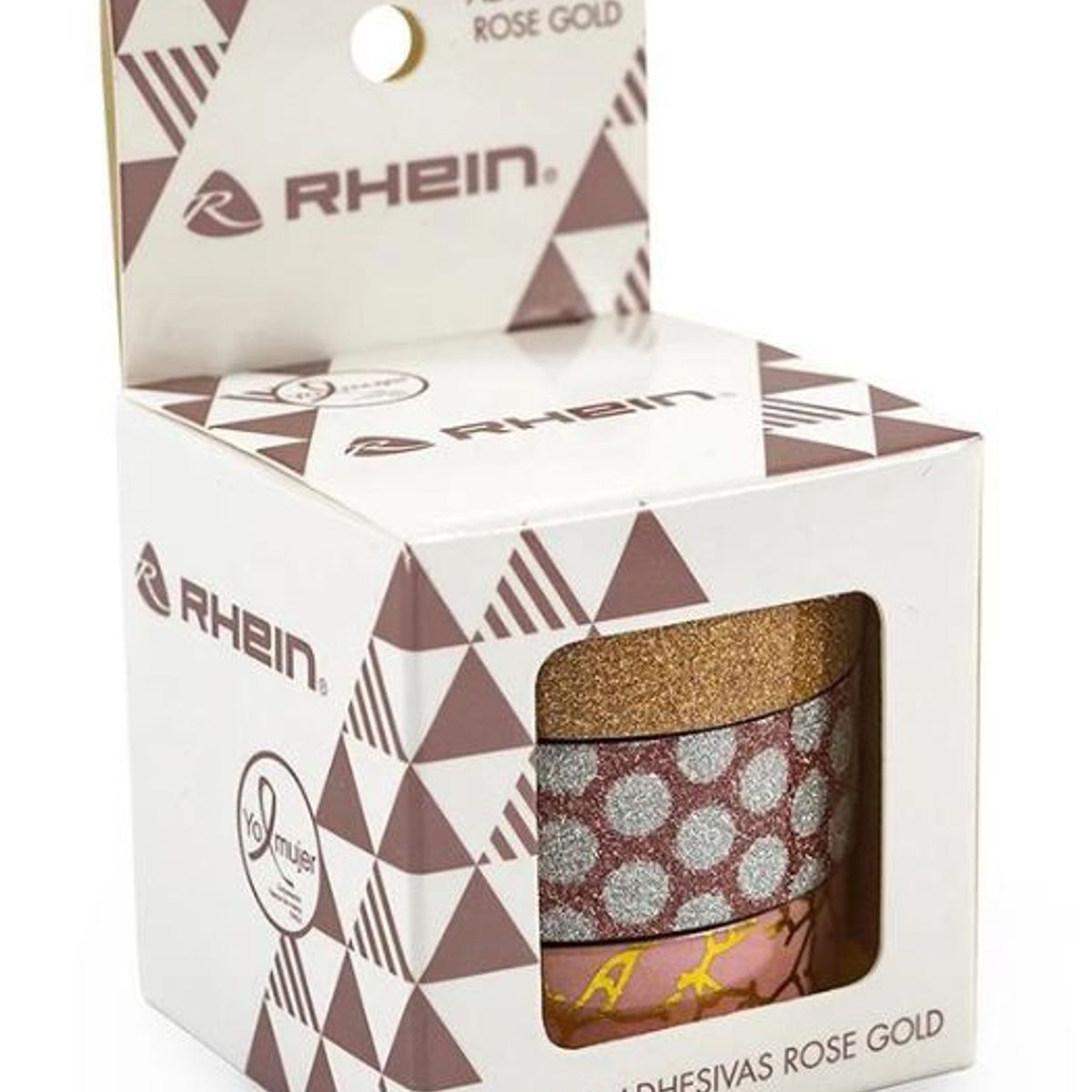 RHEIN - Set 3 washi tape rose gold