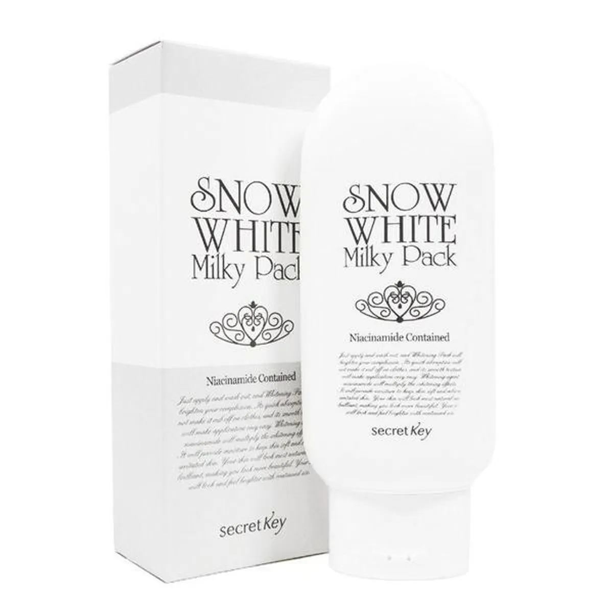 SECRET KEY - Snow White Milky Pack Crema mascarilla aclarante rostro y Cuerpo