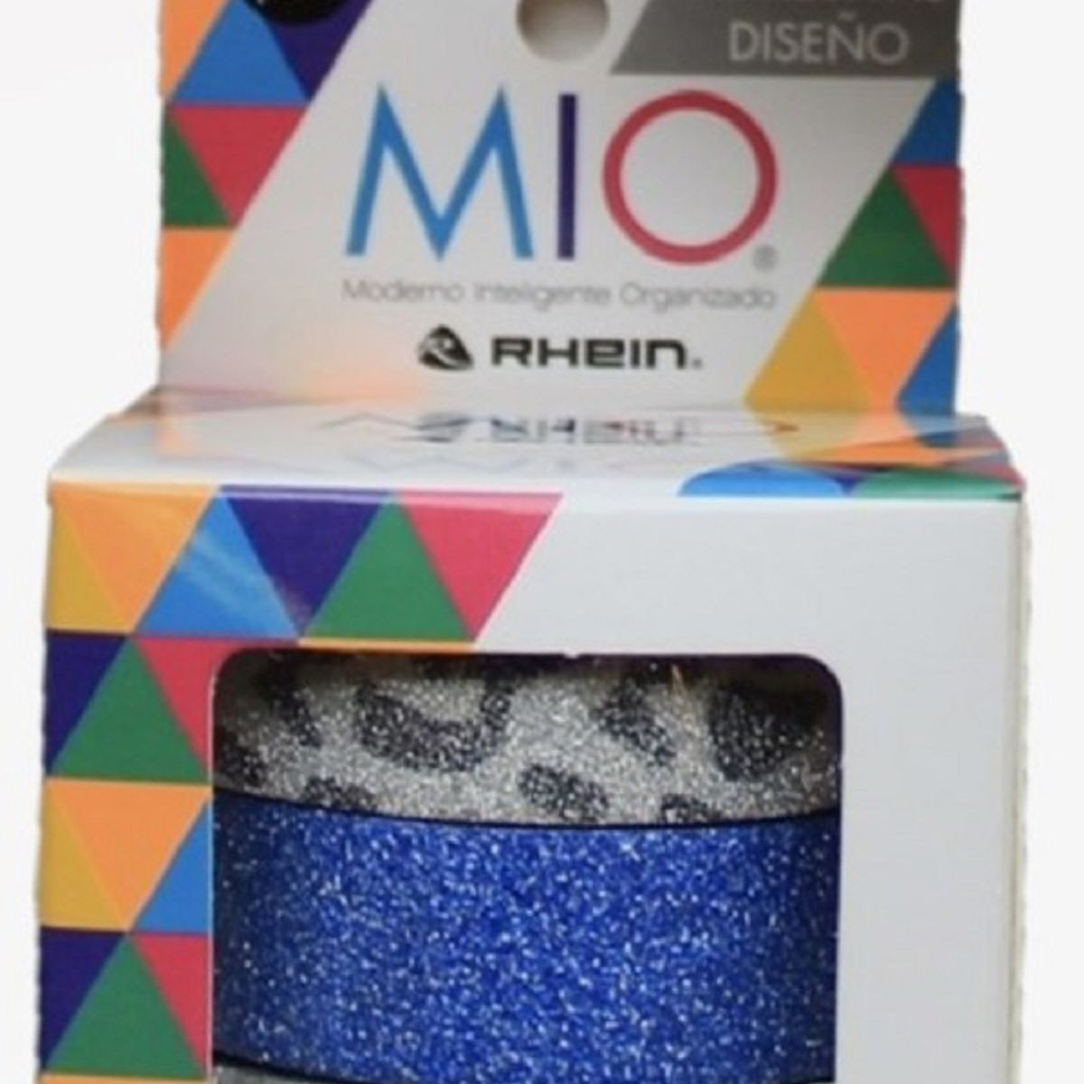 RHEIN - Set 3 washi tape azul fluor