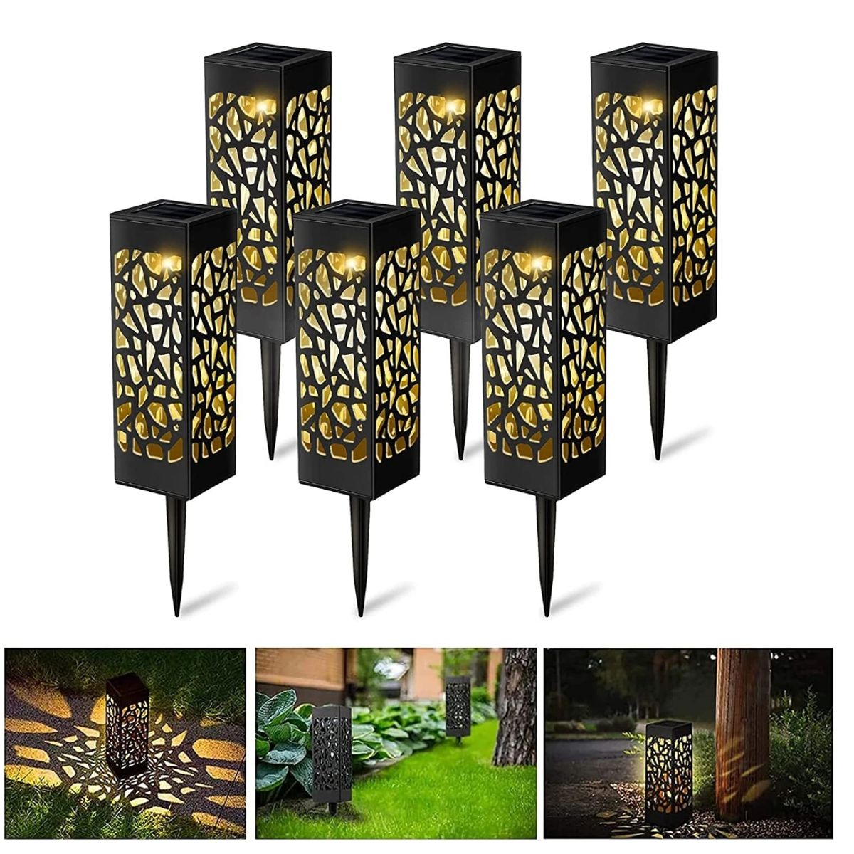 GENERICO - 6 ESTACAS SOLARES EN DISEÑO PROYECTOR