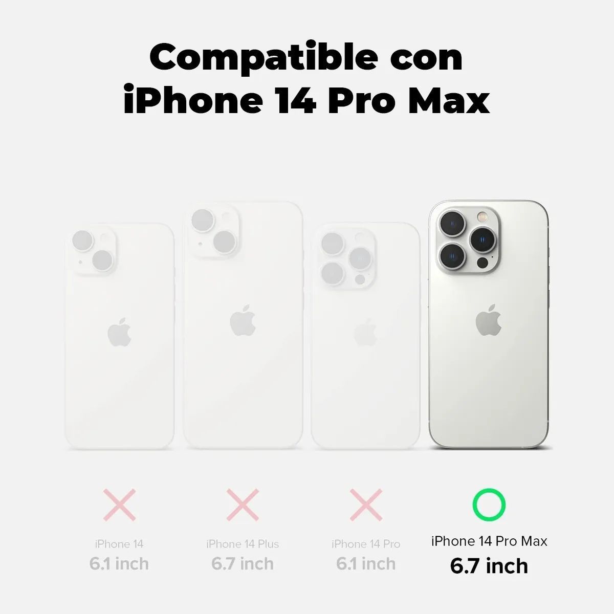 KUANGYE - Carcasa Para iPhone 14 Pro Max Antigolpes Magsafe Reforzada