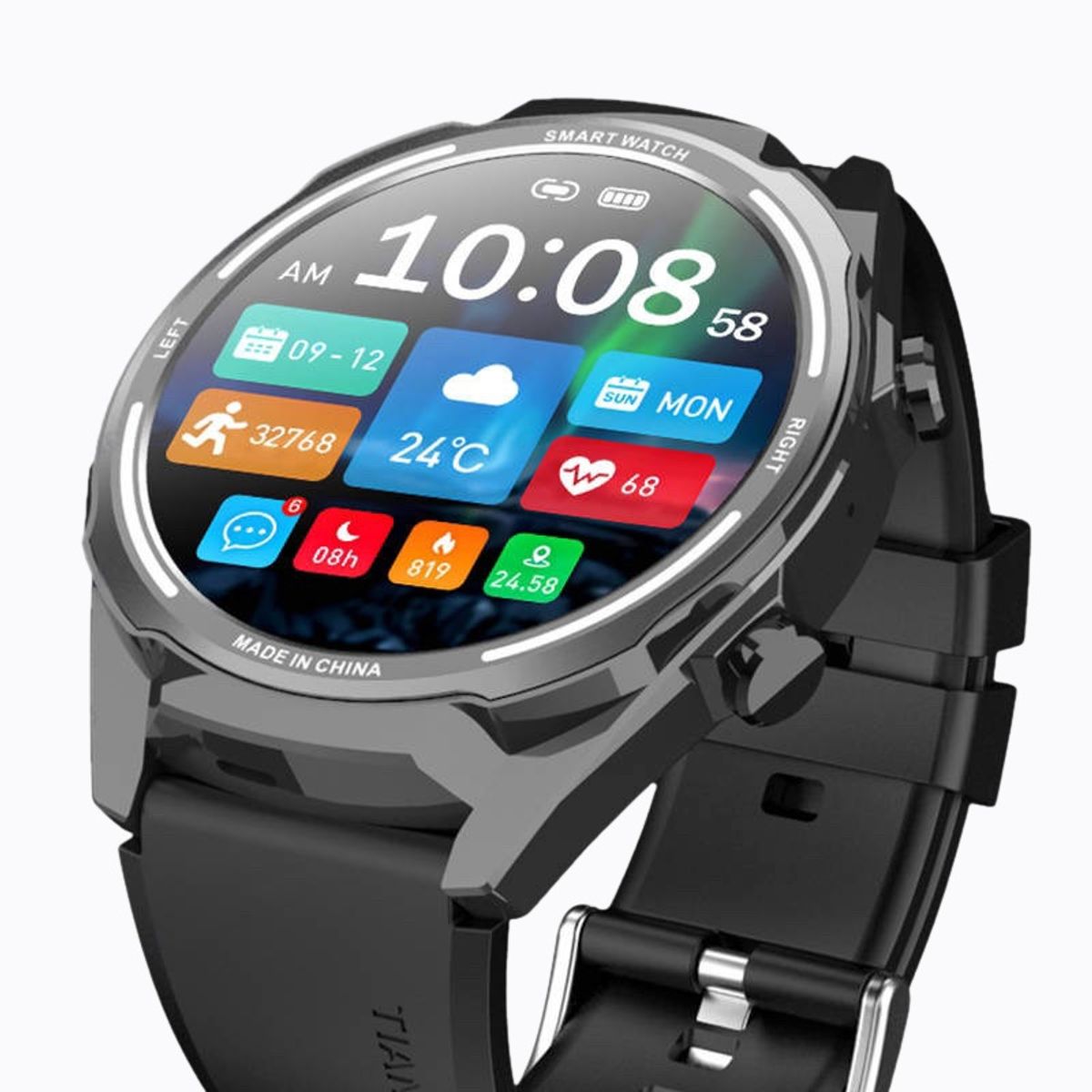 STARTECHOFFICE - Reloj Inteligente Smartwatch Bluetooth NJH Sport 1.6 Pulgadas Notificaciones Salud Deporte