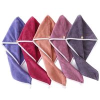 Pack 2 Toalla Turbante Microfibra Para Secar El Cabello Liso.