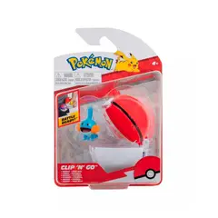 POKEMON - CLIP N GO - MUDKIP POKEBALL -