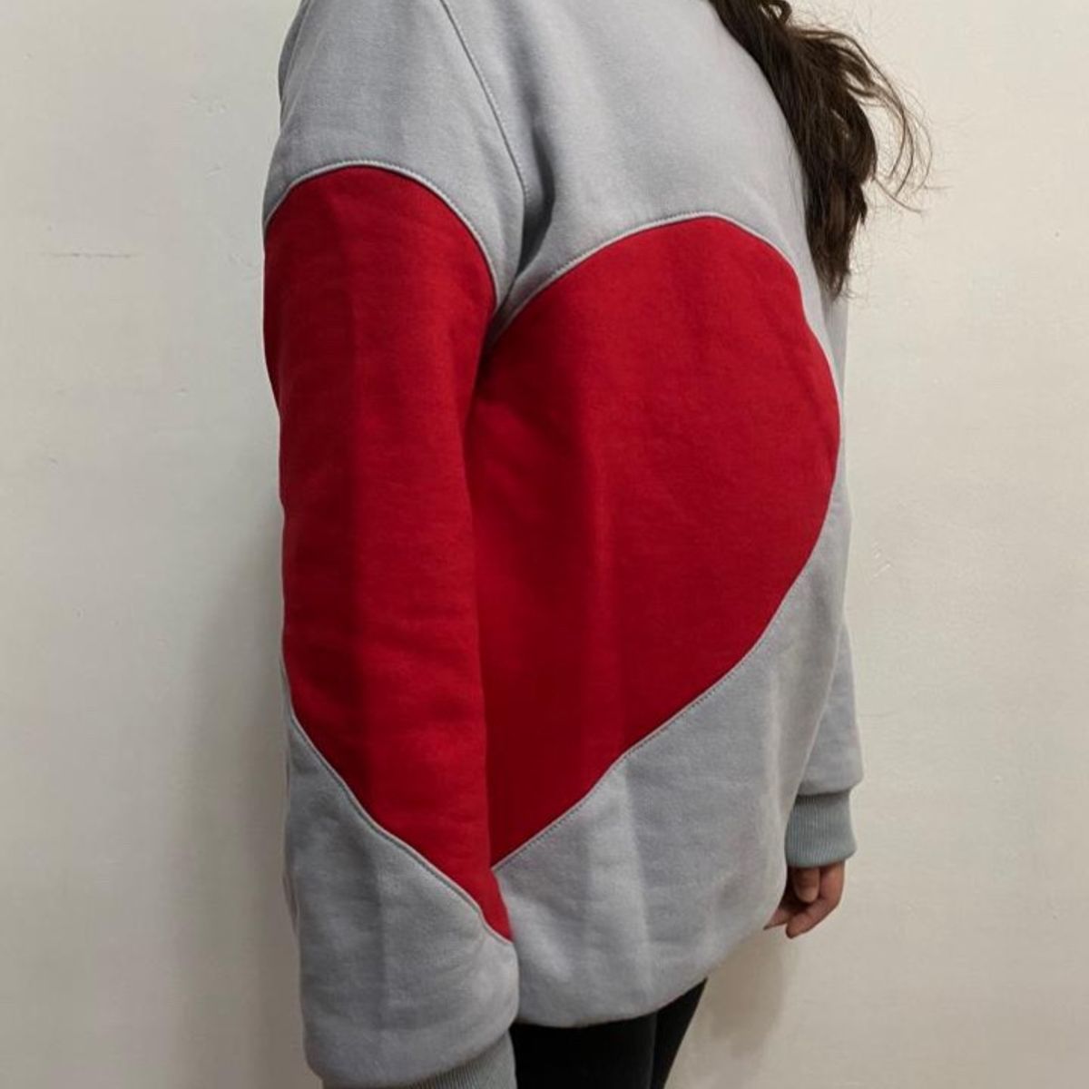 LIBRA - Polerón niña corazón gris marca Libra