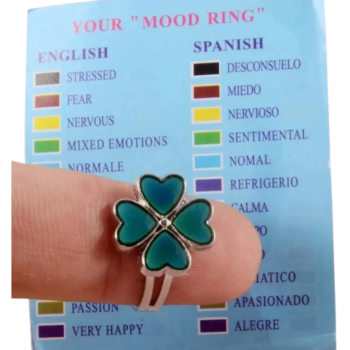 OEM - Anillo Humor Cambia De Color Con Temperatura Emociones Ánimo