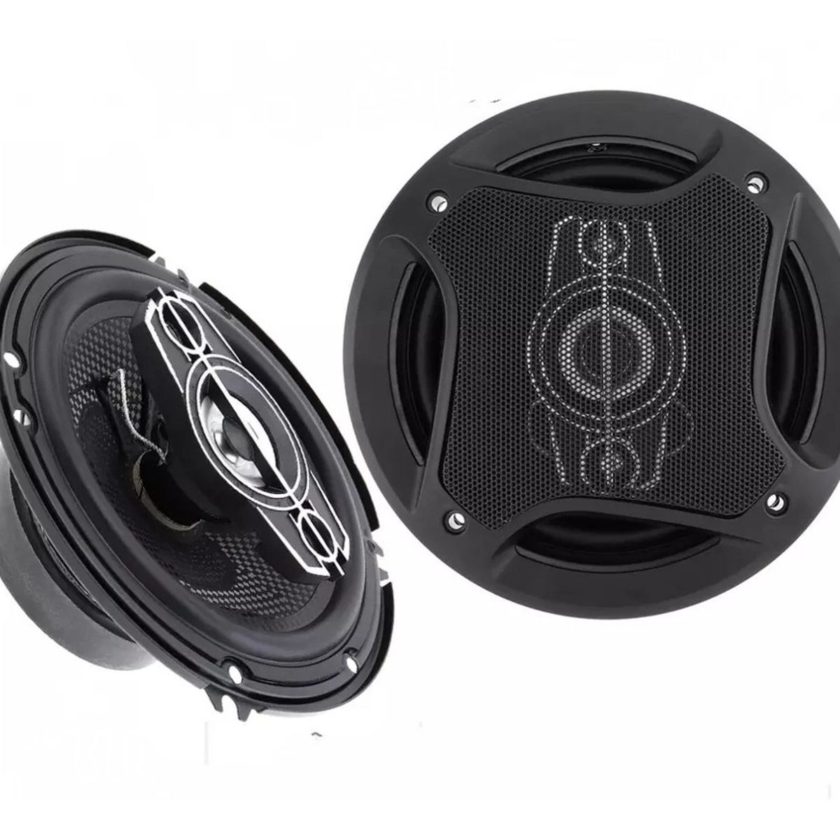 GENERICO - Parlante 6 Pulgadas 16 Cm Redondo Coaxial 500wmax 2 Vias