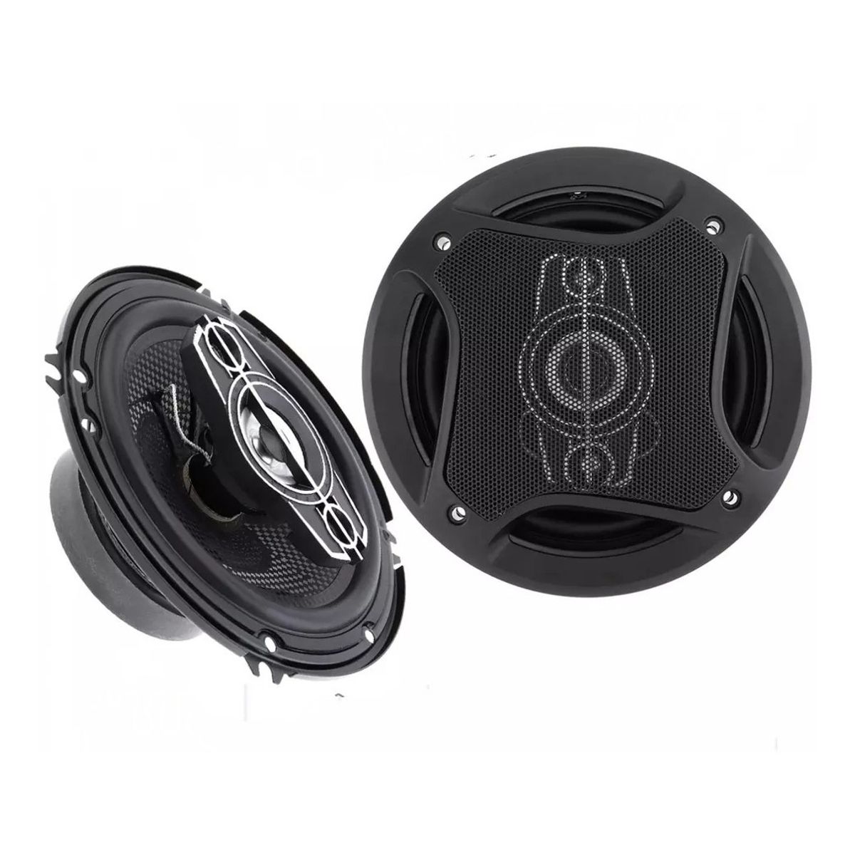 GENERICO - Parlante 6 Pulgadas 16 Cm Redondo Coaxial 500wmax 2 Vias