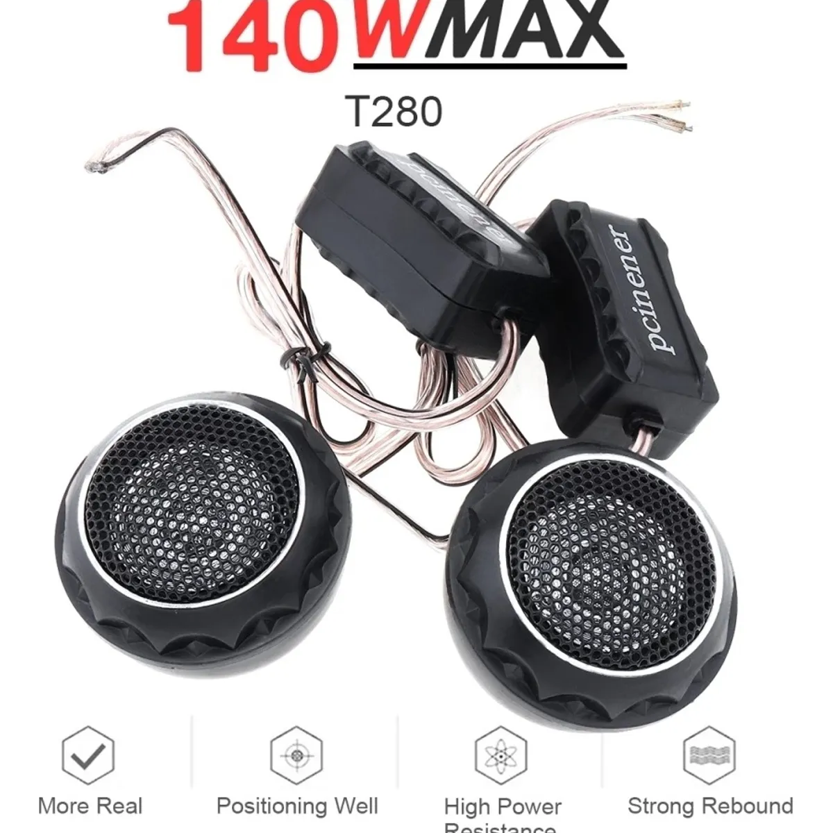 GENERICO - Tweeter X2 Parlante Optimizador Sonido 140w T280