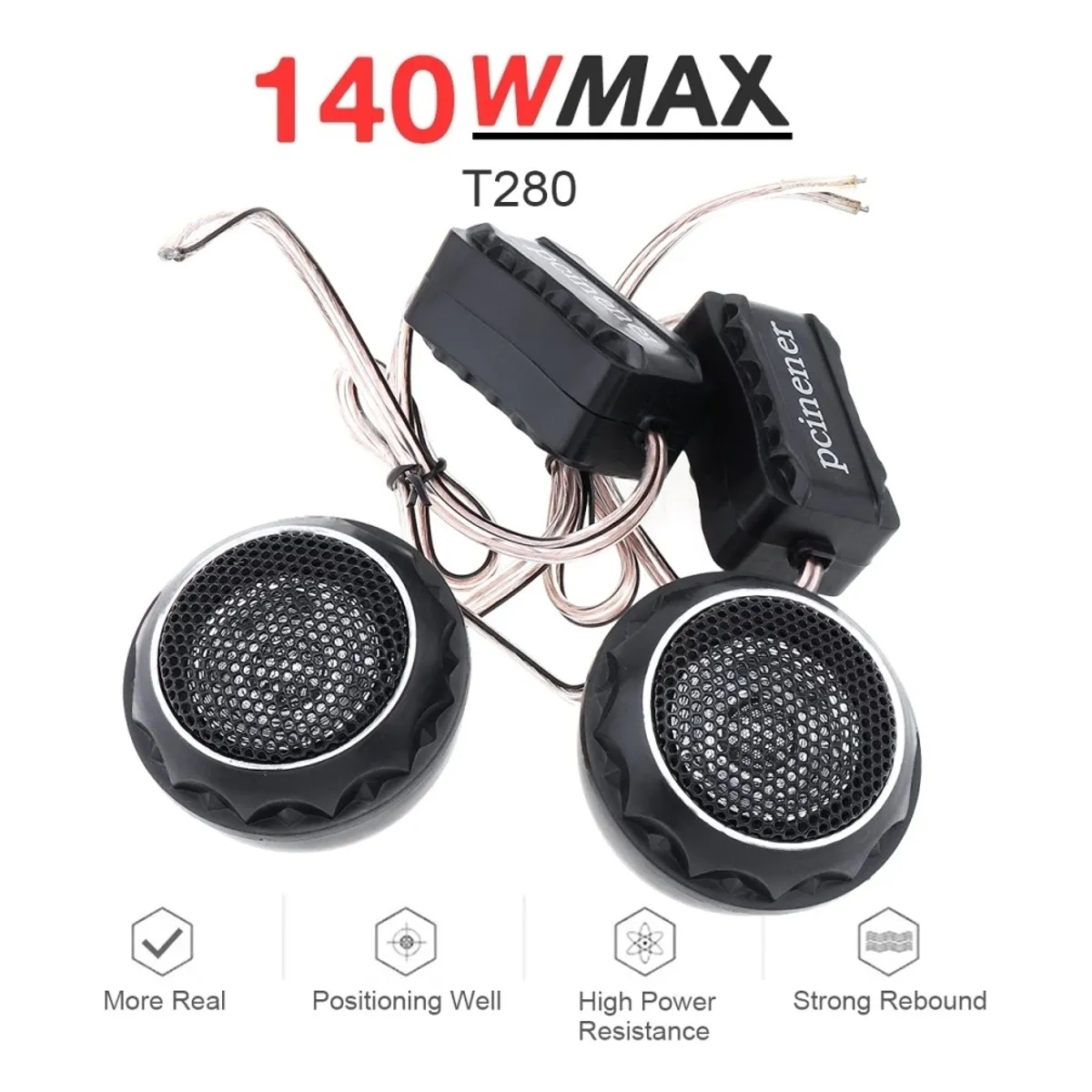 GENERICO - Tweeter X2 Parlante Optimizador Sonido 140w T280