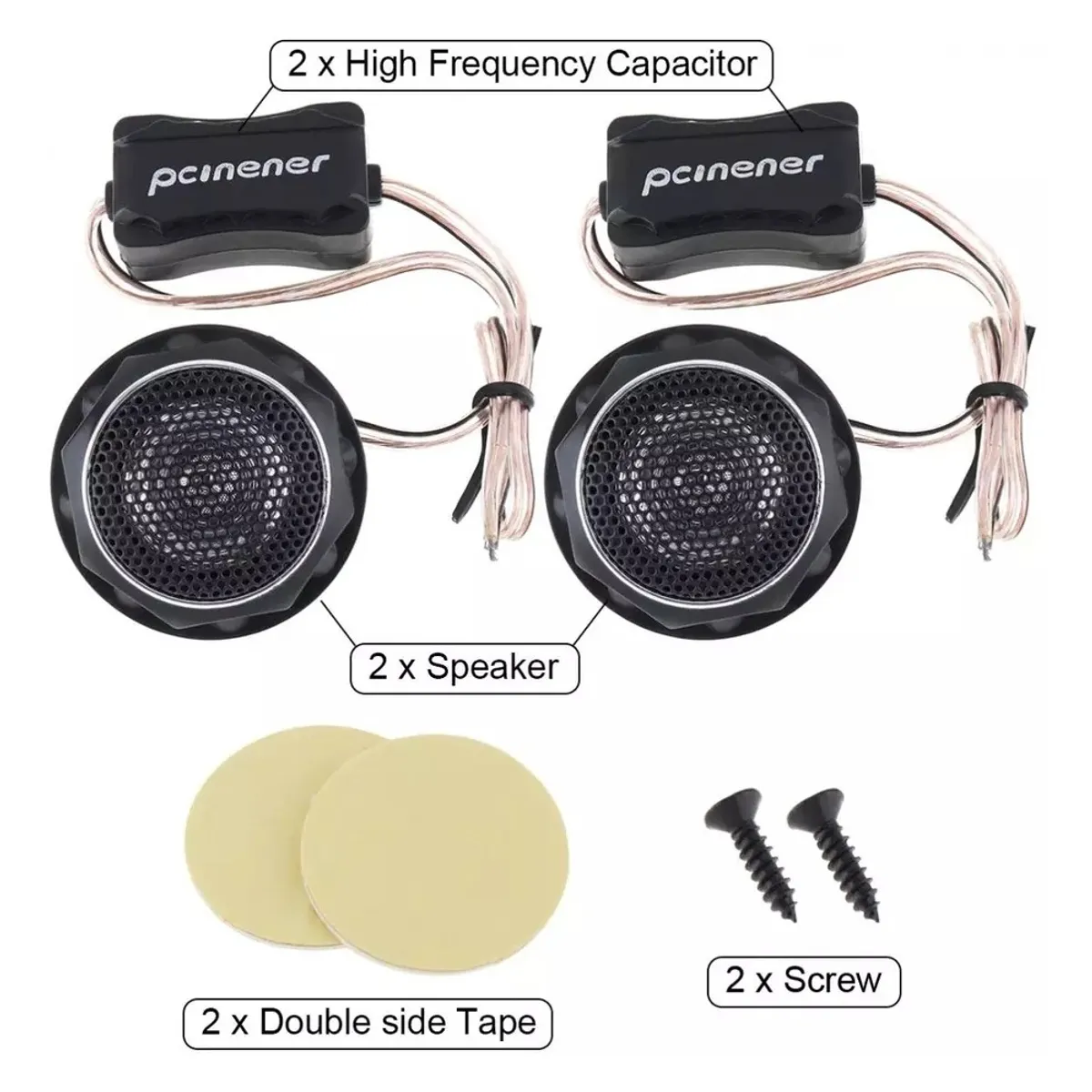 GENERICO - Tweeter X2 Parlante Optimizador Sonido 140w T280