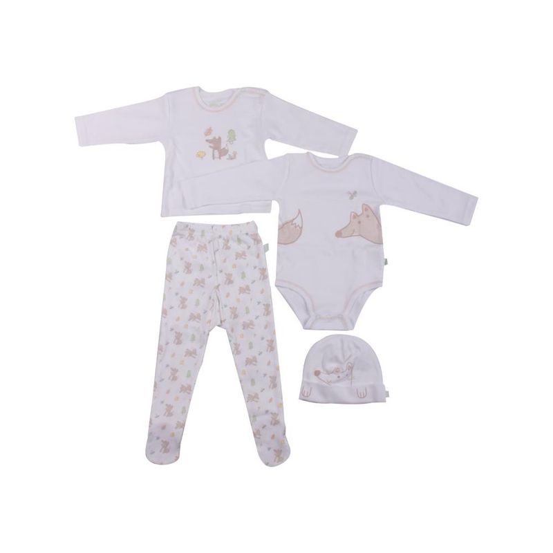 PILLIN - Set 4 Pzas Bebe Niña Multicolor Pillin - Blanco
